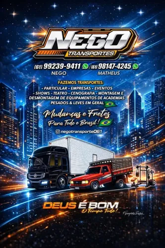 ? NEGO TRANSPORTES ? SUA CARGA EM BOAS MÃOS!