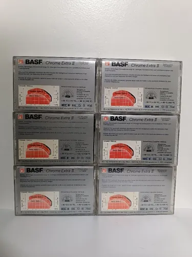6 fitas BASF Chrome usadas