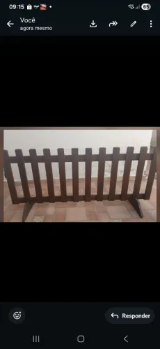 Cerca de madeira, ideal para proteger sua criança ou seu pet . Ótimo para delimitar espaco