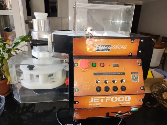 Máquina modeladora de salgados, Interlaser, jetfood.