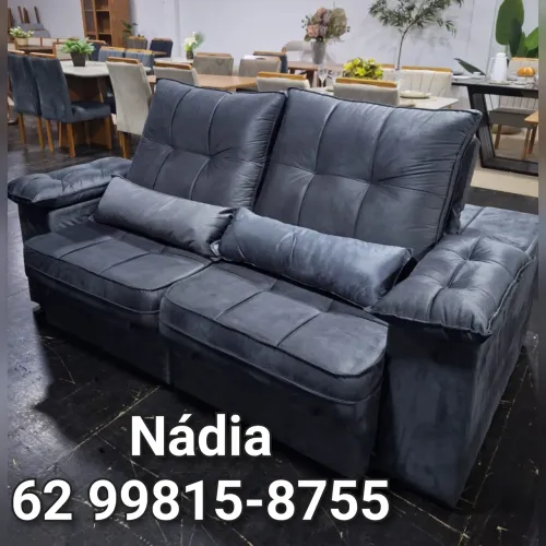 Sofá morfeu 2.20 cinza promoção 