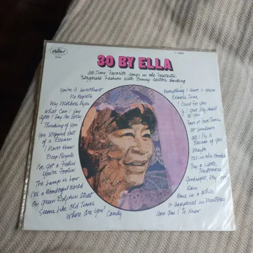 Disco De Vinil LP Ella Fitzgerald 30 By Ella Benny Carter Jazz Vocal Capitol Records Novo