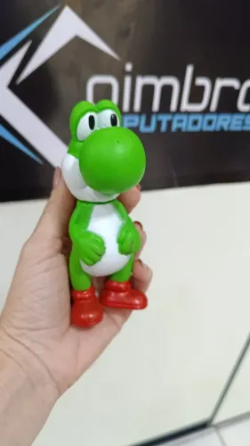Boneco Yoshi + Caneca 350ml Personalizada -Coleção Super Mario - Loja Coimbra - Entregamos