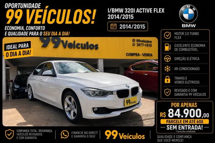 BMW 320I A 2.0 Turbo/activeflex 16V 184cv 4P 2015