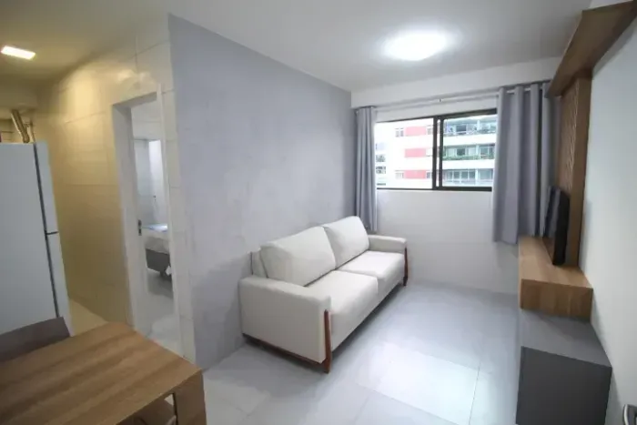 Apartamento mobiliado para venda ou locação 1 quarto bairro Parnamirim 30m2, 1 vaga, - Re