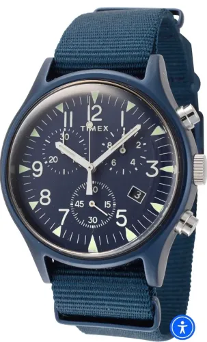 TIMEX MK1 CRONOGRAFO ALUMÍNIO DOMMED RARO