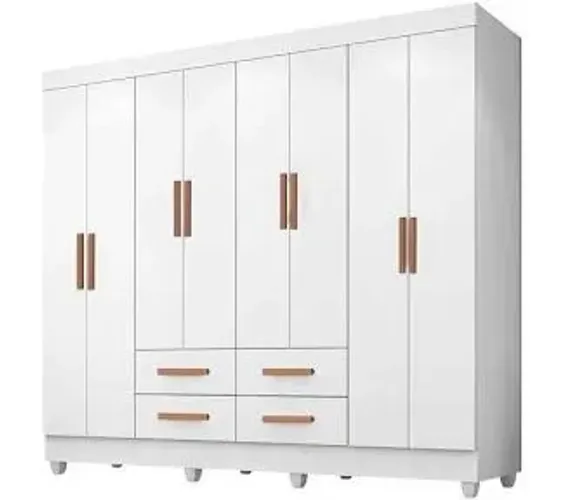 Roupeiro Lite 8p 4g C/ Pe - Branco