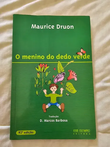 Livro: O menino do dedo verde