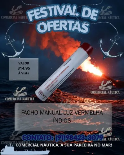 SINALIZADOR FACHO MANUAL VERMELHO