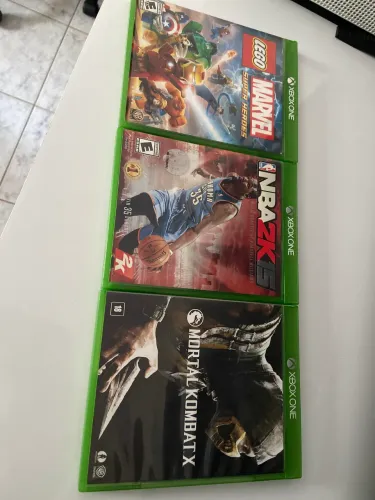 Jogos Xbox One - Mortal kombat X + NBA 2k15 + Lego Marvel