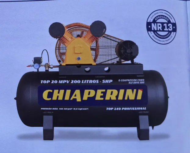 Compressor  Chiaperini 20 pes motor 5 cv Trifásico 