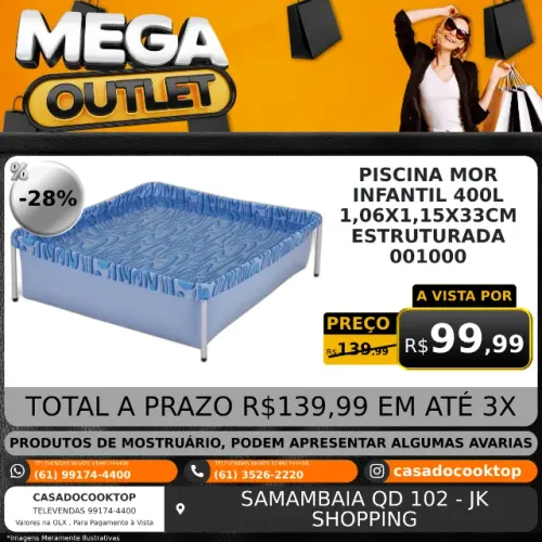 PISCINA MOR INFANTIL 400L 1,06X1,15X33CM ESTRUTURADA 001000