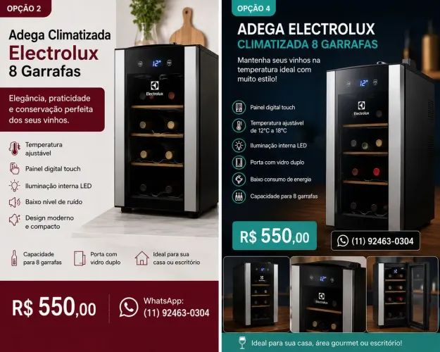 Adega Eletrolux climatizadora sofisticada