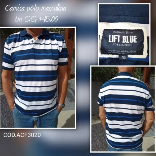 Camisa polo masculina 
