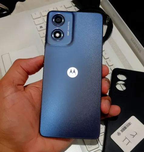 Moto G04S Novinho 12/128Gb com Capa Pelicula Privacidade, Carregador, Chavinha