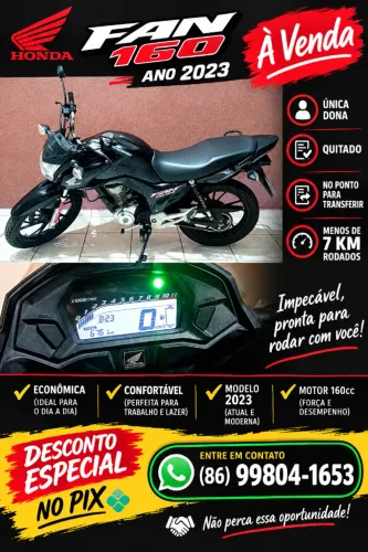 Fan 160 2023 menos de 7km rodados