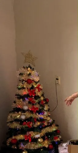 Árvore de natal com decoração
