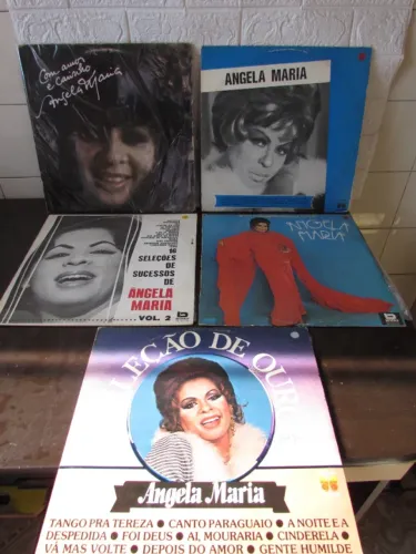 Disco Vinil Lote Angela Maria