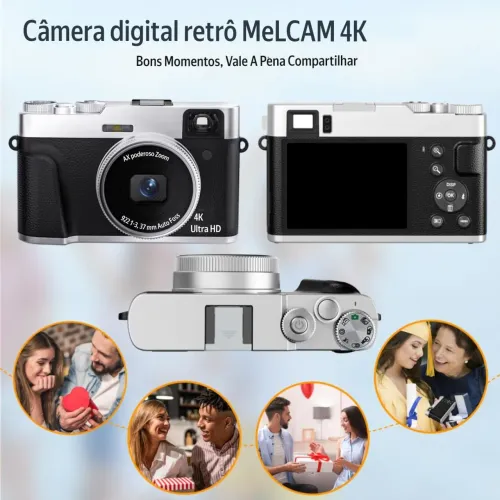 Câmera Fotográfica 4K Melcam