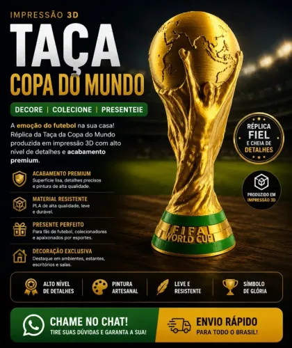 IMPRESSAO 3D - TAÇA DA COPA