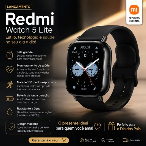 Relógio Redmi Watch 5 Lite