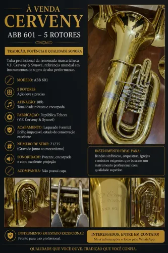 Tuba Cerveny 4+1 CC