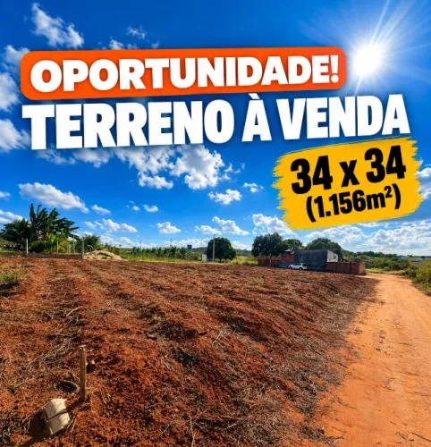 vendo terreno 34x34 (1.156m²) na AL-115 em região de grande valorização! Arapiraca - AL
