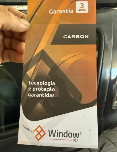 Fumê película automotiva carbono window film americana
