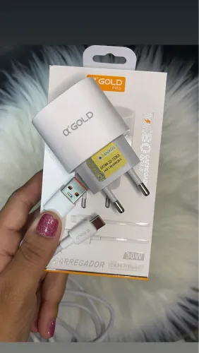 Kit Carregador tipo c A?gold 30W