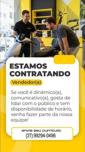 VAGA DE VENDEDOR(A)