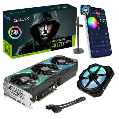 Placa de Vídeo Nvidia Geforce Galax RTX 4070 Ti Super SG 1-Click OC - 16GB - Garantia