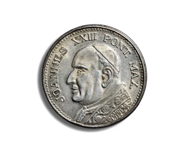 Medalhão comemorativo do Papa João XXIII 50% Prata - SOB. Veja descrição