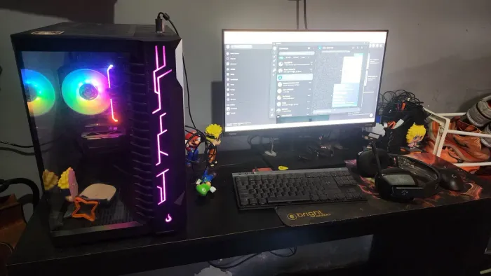 Setup Gamer Top! Ryzen 7 5700X3D, Nvidia RTX4060ti + Monitor 144hz e periféricos sem fio!