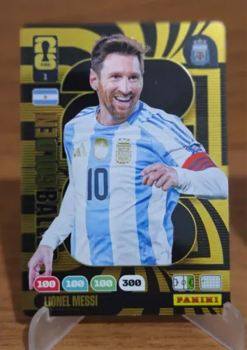 9 Cards Golden Baller, coleção completa, Copa 2026 Panini original , vai com toploader