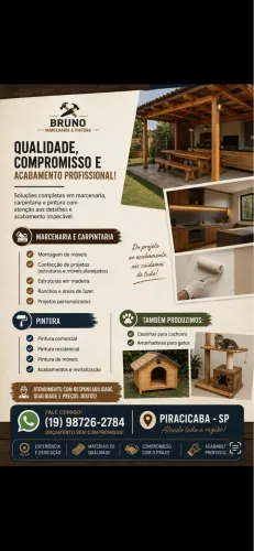 Serviço de marcenaria e pintura