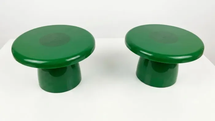 2 boleiras popi cogumelo verde