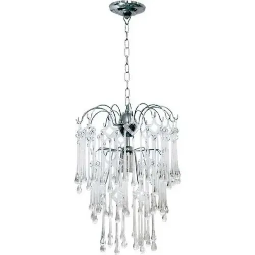 Lustre com pêndulos de acrílico 