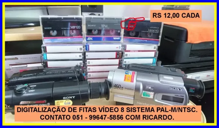 Digitalização de Fitas video 8 para arquivo digital