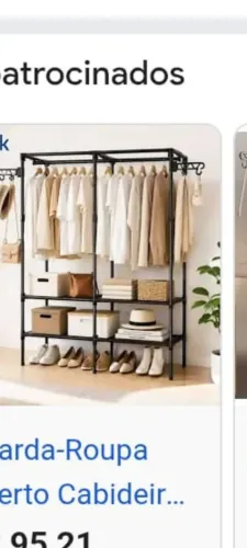 Guarda roupa aberto