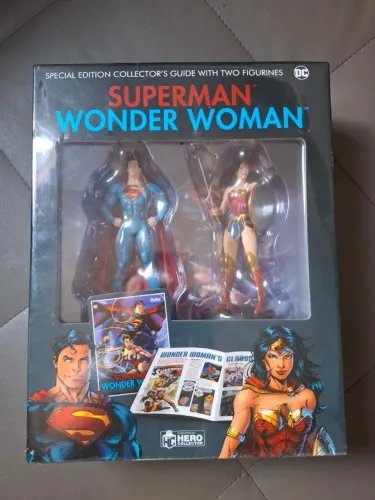 Dc Hero Collector Superman Wonder Woman Eaglemoss Lacrado Mulher Maravilha