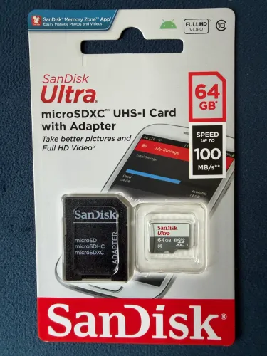 CARTÃO MEMÓRIA SANDISK 64 GB ULTRA