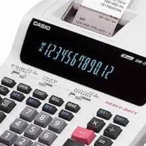 Conserto e venda de máquina de escrever e calculadora.
