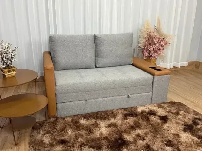 Sofá Cama Anis 1,60 m Linho Produto Novo - Pronta Entrega
