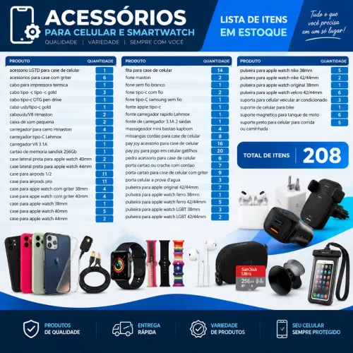 Acessórios para celular 