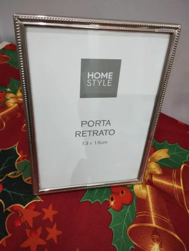 Porta retrato Home Style prata
