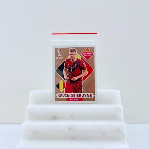 Figurinha Extra Sticker Bronze Kevin de Bruyne Legend Copa do Mundo 2022