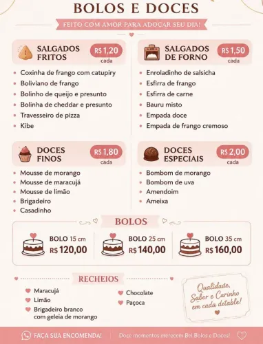 Salgados e muito. Mais 