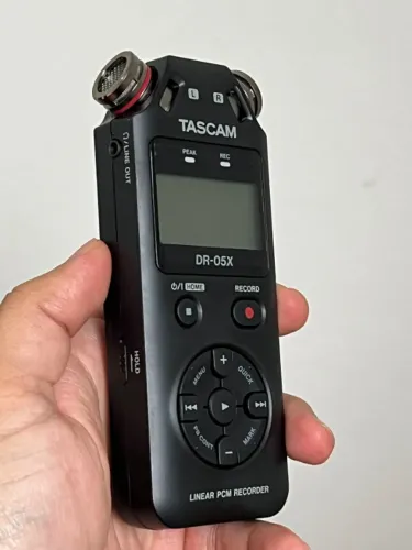 Gravador Áudio Digital Portátil Tascam Dr-05x Profissional