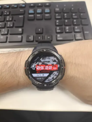 Smartwatch Honor Watch GS Pro AMOLED 1.39" GPS, 5 ATM, Caixa e Pulseira Preto