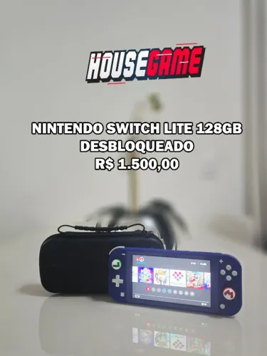 NINTENDO SWITCH LITE 128GB - DESBLOQUEADO